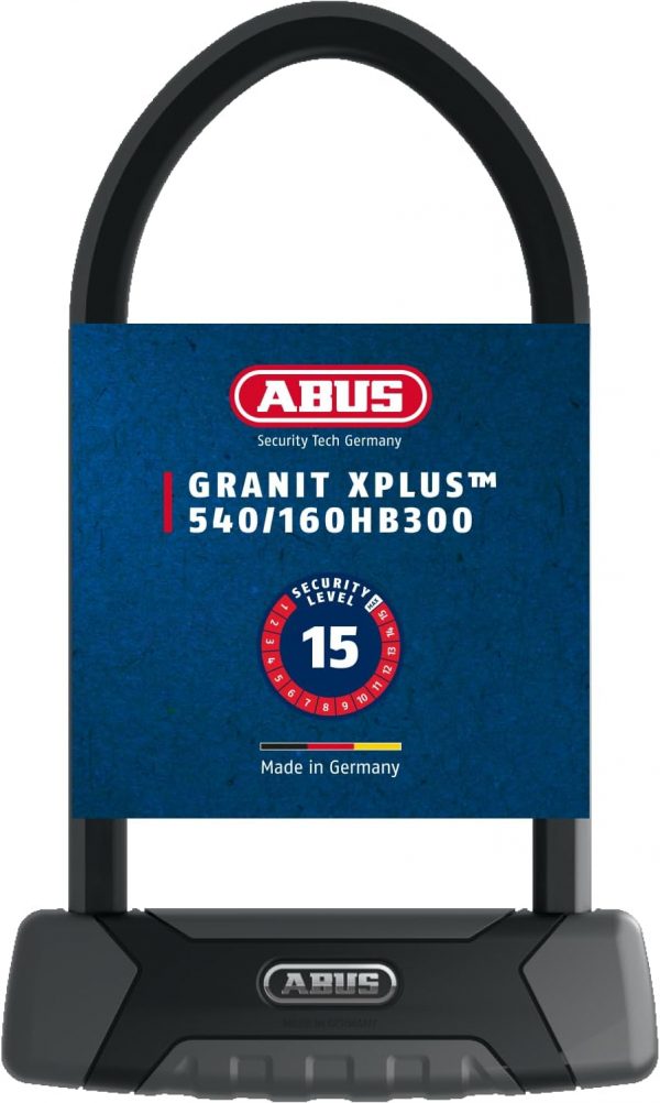 ABUS Bügelschloss Granit XPlus 540 + USH-Halterung